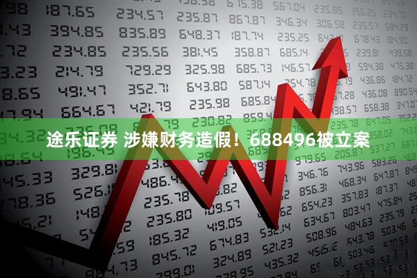 途乐证券 涉嫌财务造假！688496被立案